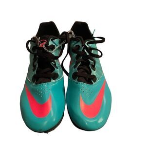 Nike Womens Teal Lace-Up Zoom Rival Track Shoes Size 9.5 NWT